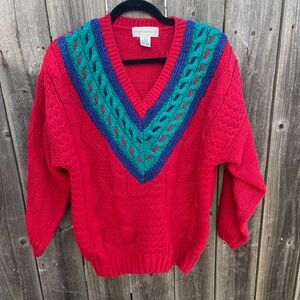 Vintage V Neck Sweater